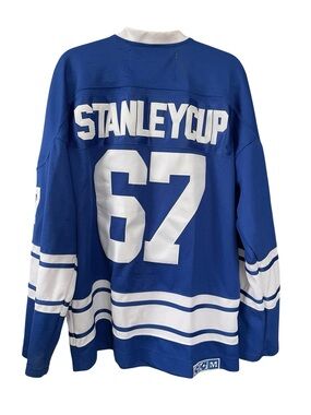 Vintage CCM Toronto Maple Leafs 1967 Throwback Hockey Jersey - Blue/White